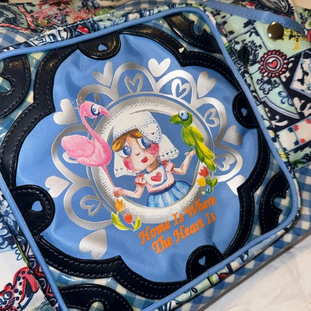 Oilily Vintage/RARE Blue Patterned Diaper Bag